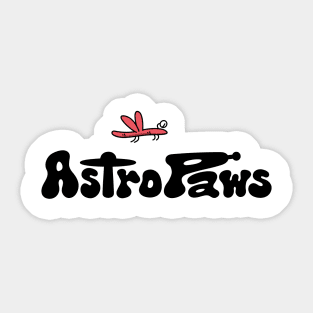 Typo Space Dog Sticker